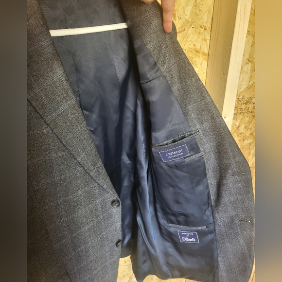 Loro Piana Cremieux Collection Mens Deanwood Large Check Wool Sports Jacket, 44R - Picture 3 of 11